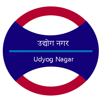 Udyog Nagar Metro Station Route Map - Delhi Metro - YoMetro